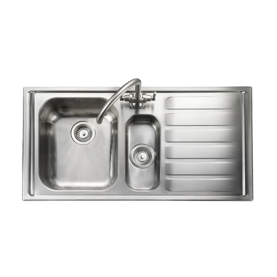 Manhattan 101 x 51.5cm Kitchen Sink in Stainless Steel