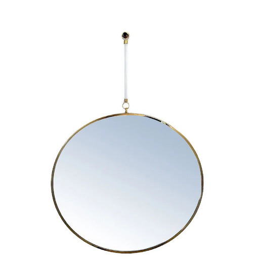 Small Round Wall Mirror - Gold