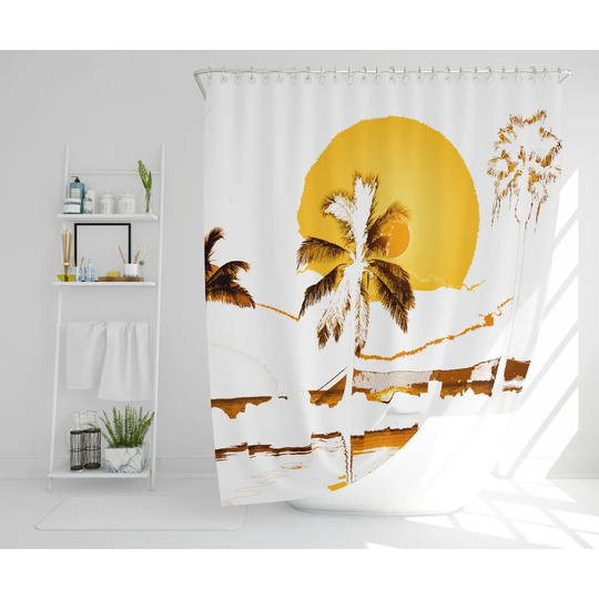Gisselle Polyester Shower Curtain Set