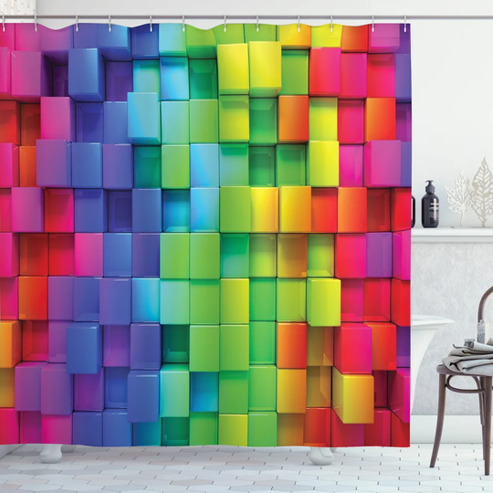 Bahrudin Polyester Shower Curtain Set