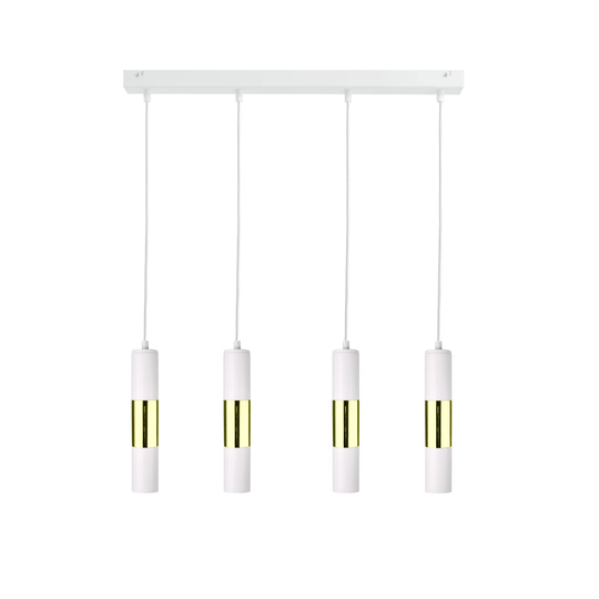 Magnum White/gold 4-light Pendant