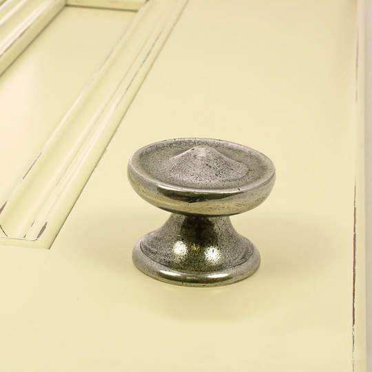 Felton Genuine Pewter Mushroom Cabinet and Drawer Knob