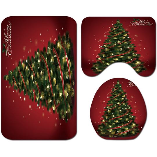 3PCS for Bathroom Toilet Seat Cover Mat Non-slip Mat Set 45 * 75CM