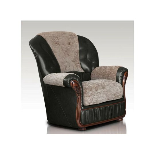 Kansas Armchair Genuine Italian Leather Fabric Sofa Offer
