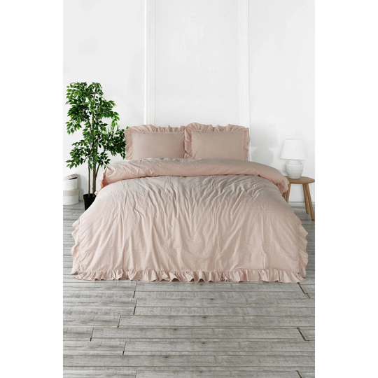 Rohrbach Dusty Rose 155 TC Modern & Contemporary 3 Piece Duvet Cover Set