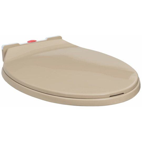 Soft-Close Toilet Seat Quick Release Beige Oval