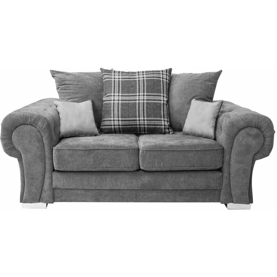 Verona 2 Seater Fabric Sofa - Grey