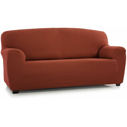 Luxury 'Clare' Two Seater Armchair Cover Multi-Stretch Slipcover Protector, Burnt Orange - Burnt Orange - Burnt Orange - Homescapes