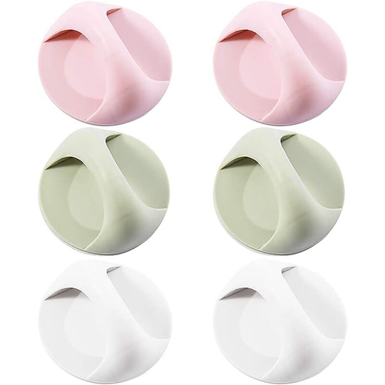 Self-adhesive handle, 6pcs Door handle self-adhesive handle for kitchen cabinets, door handkins, door handles, ideal for door door drawer cabinet