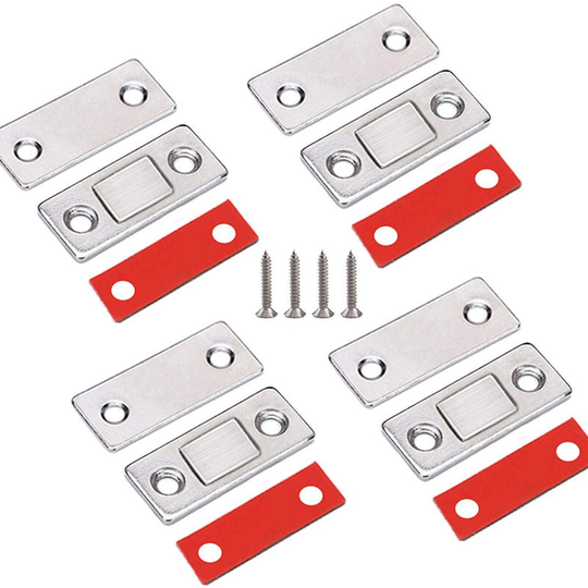Jooheli Cabinet Magnet, 8 Pack Ultra Thin Magnetic Latch Door Magnetic Latch Magnetic Latch Door for Kitchen Cabinet, Magnetic Lock