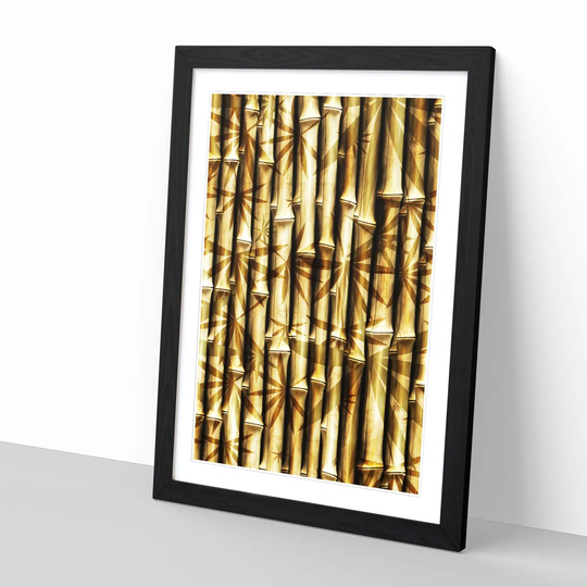 'Bamboo Cane' Framed Graphic Art