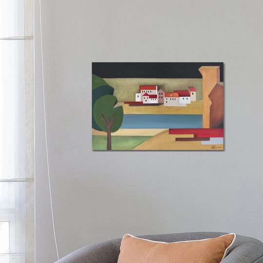 On the Edge of the World - Wrapped Canvas Painting