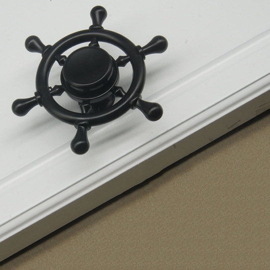 2Pcs Gyro Handle Creative Modern Simple Drawer Cabinet Door Knob Wardrobe Wardrobe Kids Room Rotary Handle (The Black)