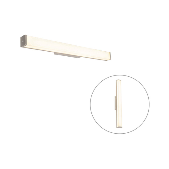 Modern bathroom wall lamp steel 62 cm IP44 - Cascada - Steel