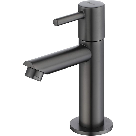 Bathroom Sink Faucet Cold Water Only Durable Copper Gray Bathroom Faucet, Hand Wash Faucet for Cleaning or Replacing