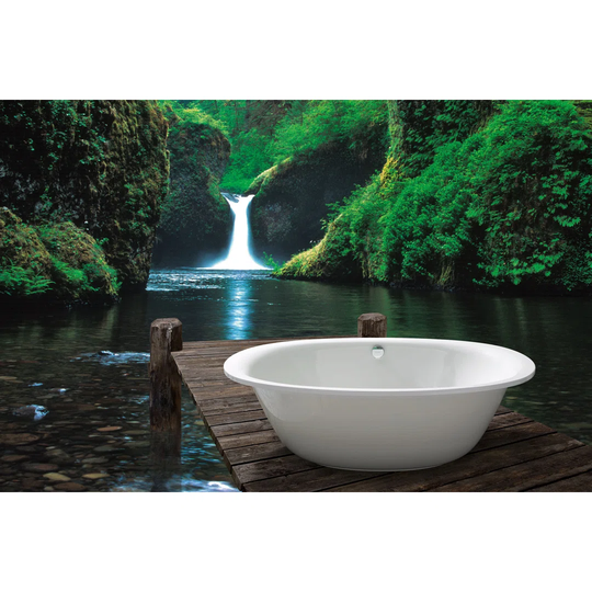 Elipso Duo 1900 mm x 1000 mm Freestanding Clawfoot Bathtub