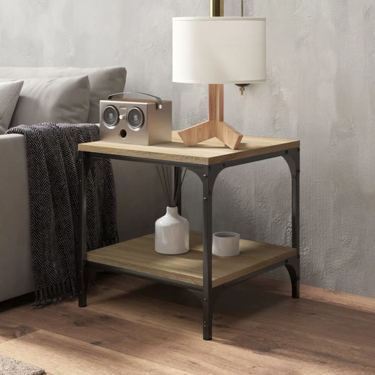 Fairmont Park Coffee Table Black 50X50x40 Cm Engineered Wood