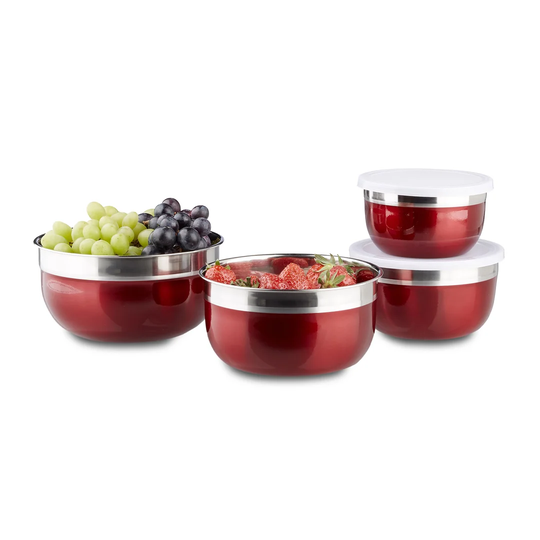 Straka Stainless Steel 4 Piece Food Storage Container Set