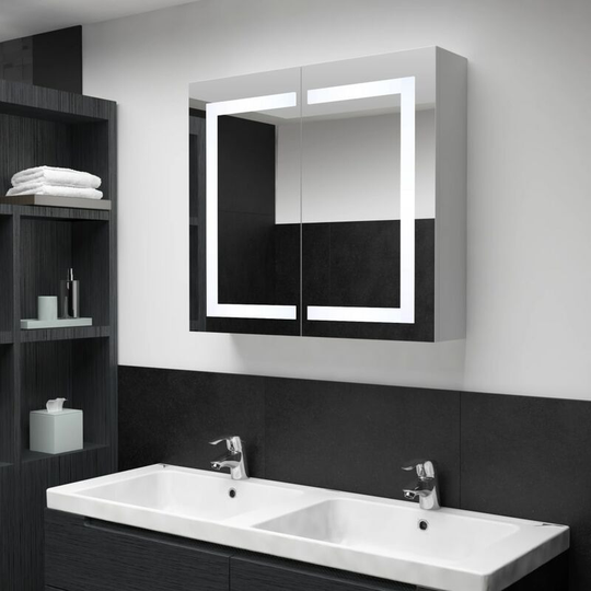 Led Bathroom Mirror Cabinet 80x12.2x68 cm