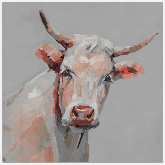 Life is Better with Cows - Floater Frame Painting on Canvas