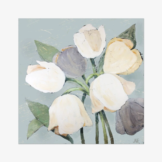 French Tulips I by Jade Reynolds - Wrapped Canvas Painting Print
