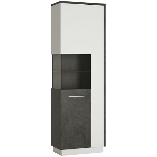 Gerzing Tall Display Cabinet (Lh) - Grey
