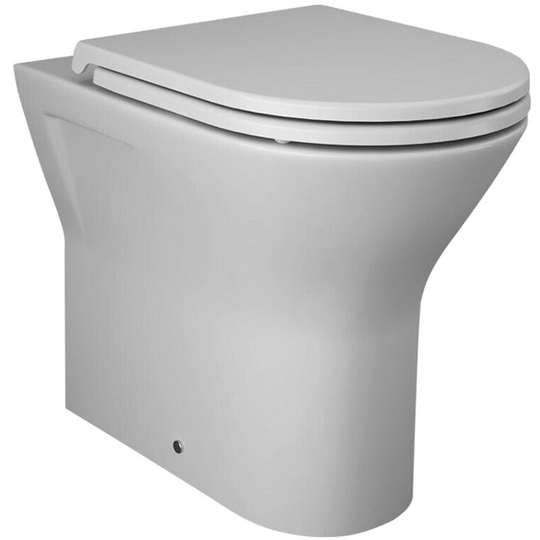Rak Ceramics - rak Feeling Matt White Rimless Back to Wall btw Toilet Pan & Soft Close Seat