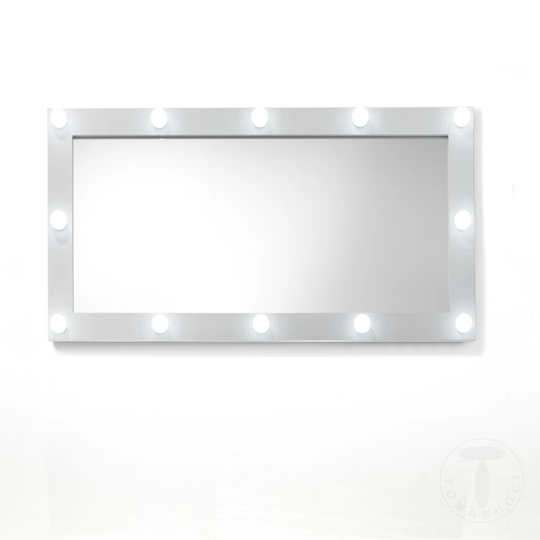 Hashum Framed Wall Mounted Bathroom Mirror in White