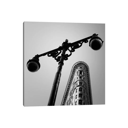 NYC Flat Iron by Nina Papiorek - Wrapped Canvas Painting