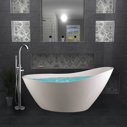 Ramiro 1550 mm x 750 mm Freestanding Single Ended Bathtub