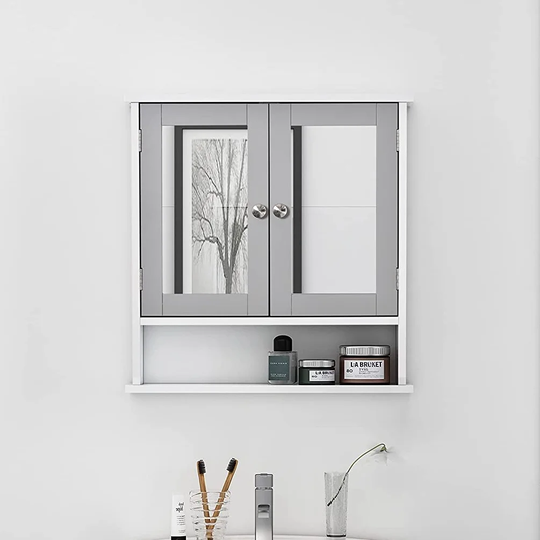 Dayaan 56cm x 58cm Surface Mount Mirror Cabinet