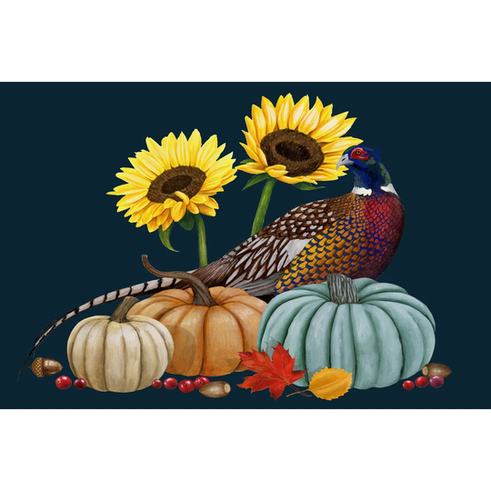 Pheasant Harvest I by Grace Popp - Wrapped Canvas Painting
