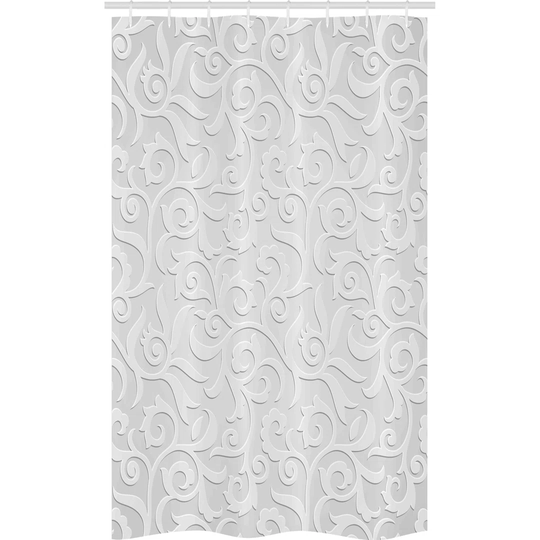 Haristina 8 Piece Polyester Shower Curtain Set + Hooks