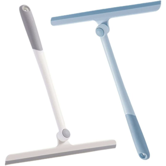 Silicone Wiper 2 Pieces Window Squeegee With Rubber Lip Multi-purpose Shower Squeegee Shower Window Squeegee For Shower Bathroom Mirrors Glass Tile