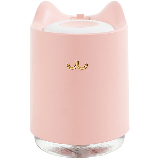Asupermall - 320mL Colorful Mist Humidifier Portable 7-color Night Light Quiet usb Humidifier with 2 Mist Modes Cool Mist Air Humidifier for Desktop