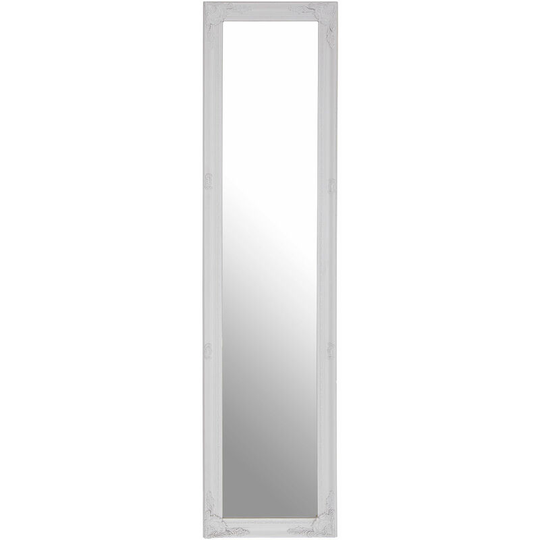 Elizabeth White Wood Floor Standing Mirror - Premier Housewares