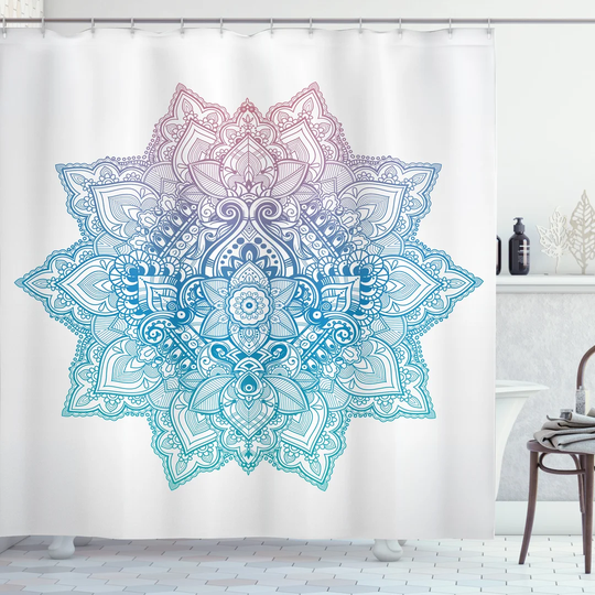 Blancha 13 Piece Polyester Shower Curtain Set