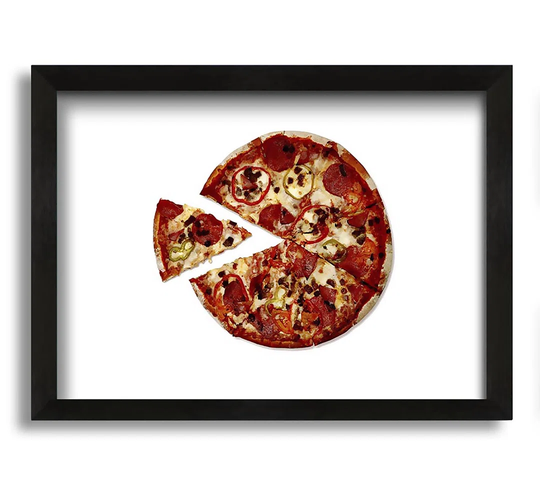 Pizza Share Framed Print