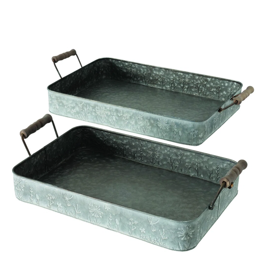 Tathana Silene 2-Piece Serving Tray Set