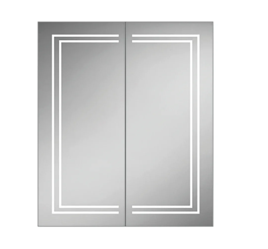 Edge Surface Mount Mirror Cabinet with LED Lighting