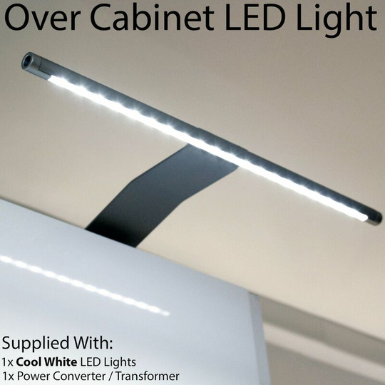 1x Over Cabinet led Light & Driver Kit cool white Kitchen Cupboard Reading Lamp
