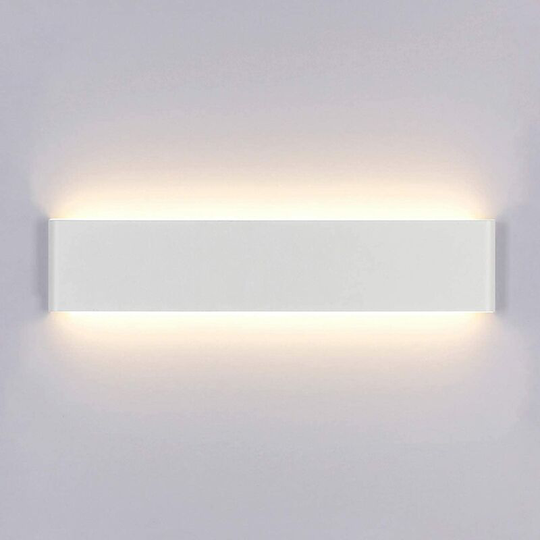 Litzee - led Indoor Wall Light 14W 3000K Modern ac 220V Warm White Acrylic Wall Lamp for Bedroom Living Room Staircase Corridor 40cm [Energy class a