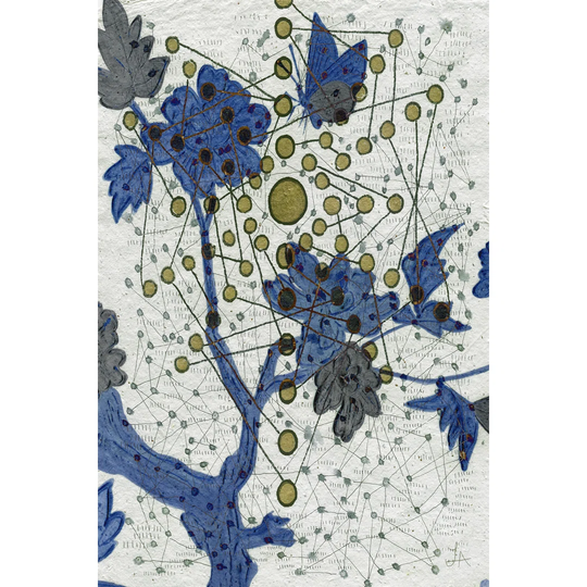 Chakra Web With Butterfly - Wrapped Canvas Painting