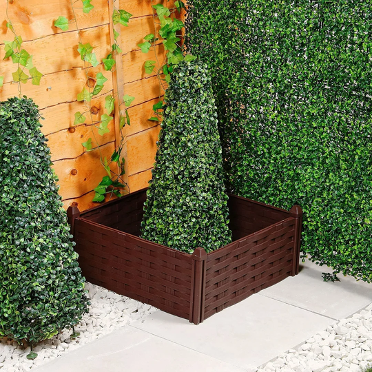 Emden 48cm x 48cm Plastic Raised Flower Bed