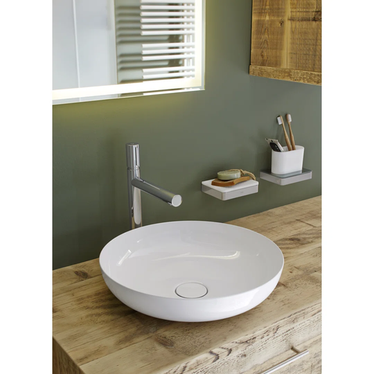 Miena Teal Metal Circular Countertop Basin Bathroom Sink