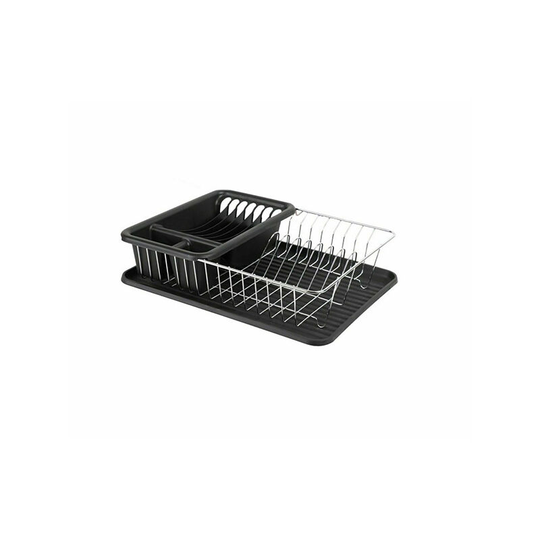 Large Black Chrome Dish Drainer