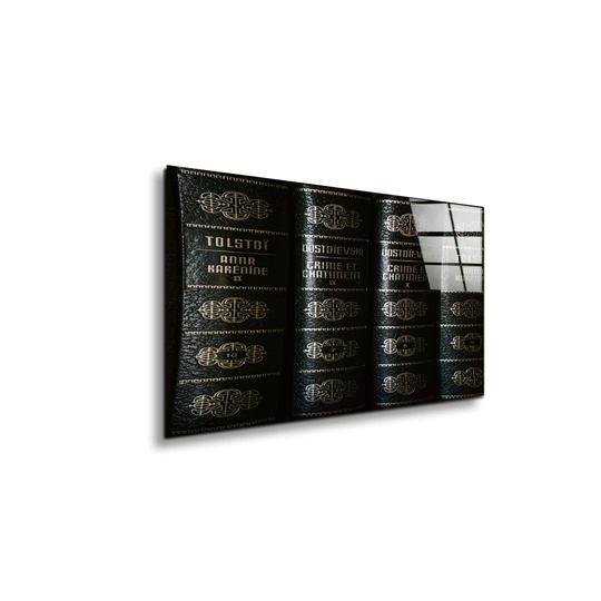 Books on Glass - Unframed Photograph on Glass