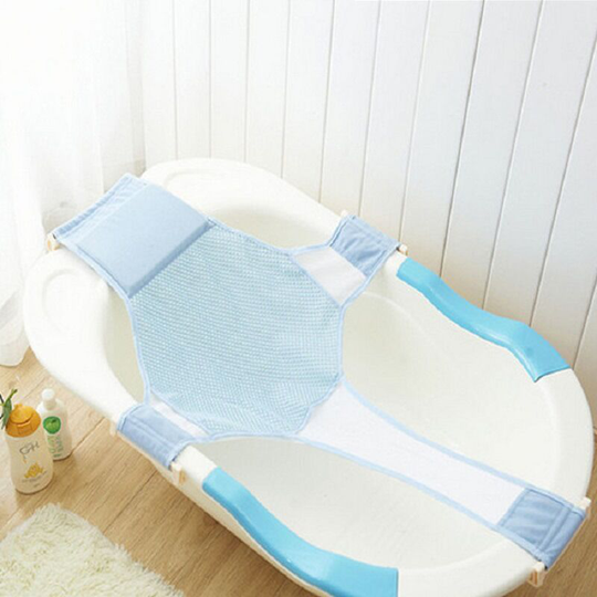 Ilovemilan - Baby Products Wholesale Bathing Cross Bathing Bed Baby Bathtub Frame Bath Net Newborn Bath Net (Blue)