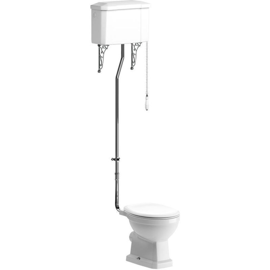 Signature Aphrodite High Level Toilet with Pull Chain Cistern - Soft Close Seat