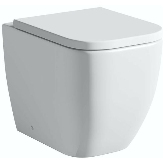 Mode - Ellis back to wall toilet with soft close seat - White